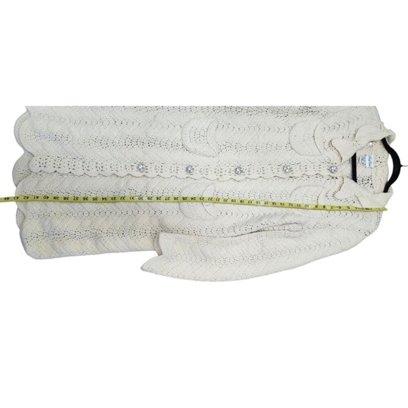 Tracy Reese for Anthropologie Crochet Occasion Cardigan Size M - Picture 8 of 10